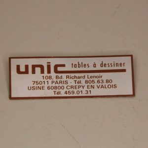 Etiquette meuble industriel UNIC